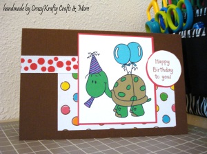 Happy the Turtle Birthday Card